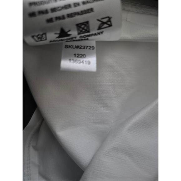 FootJoy DryJoys HydroLite Short Sleeve Golf Rain Shirt Navy White Mens Small - Picture 7 of 8